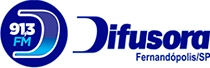Logo da rádio Difusora 91,3FM Fernandópolis - SP